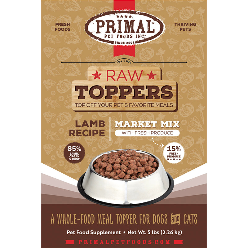 PRIMAL - Topper - Frozen - Market Mix - Lamb 5lb