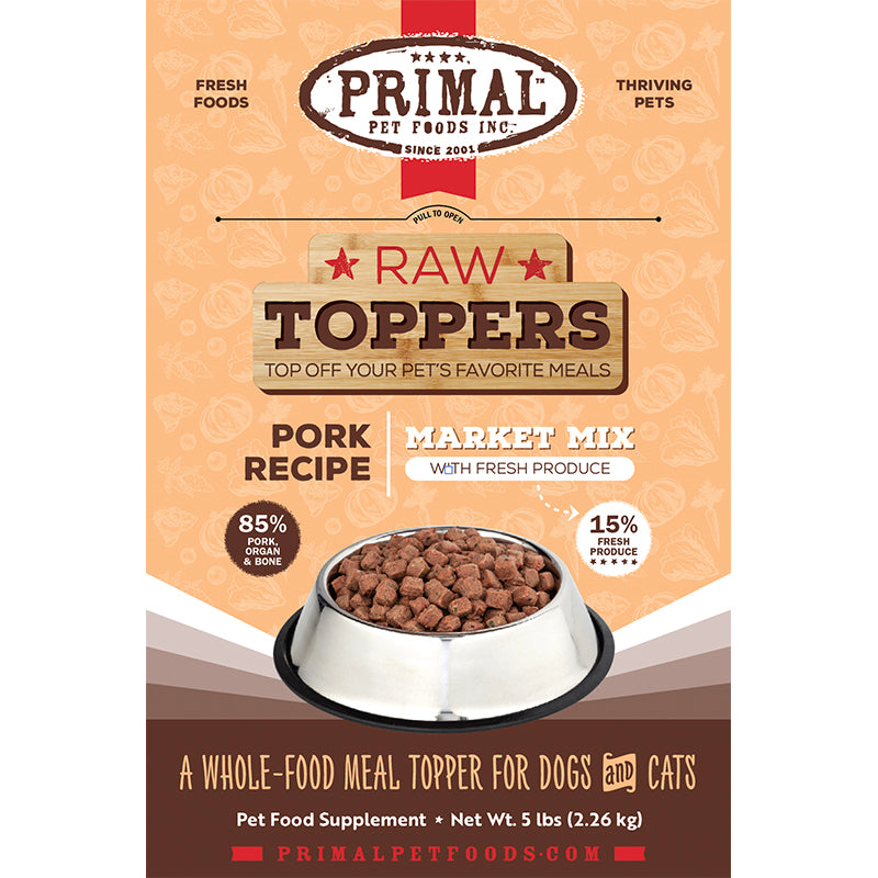 PRIMAL - Topper - Frozen - Market Mix - Pork 5lb