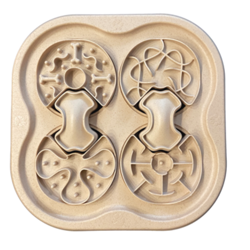 FoufouBRANDS - 2 in 1 Slow Feeder & Nosework Puzzle Toy