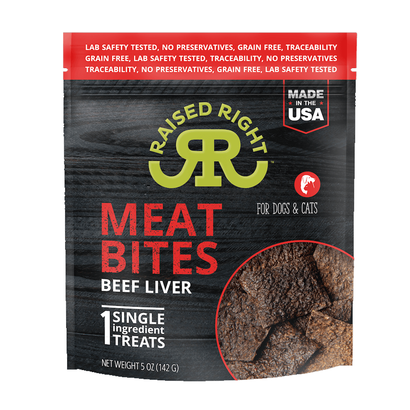 Raised Right - Treats - Meat Bites - Beef