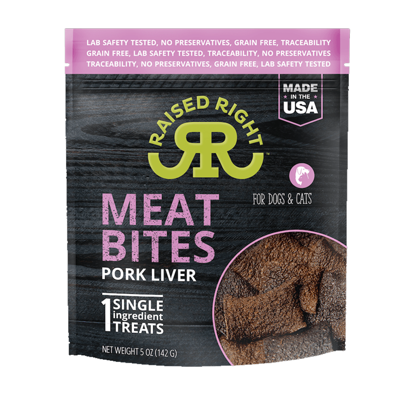 Raised Right - Treats - Meat Bites - Pork