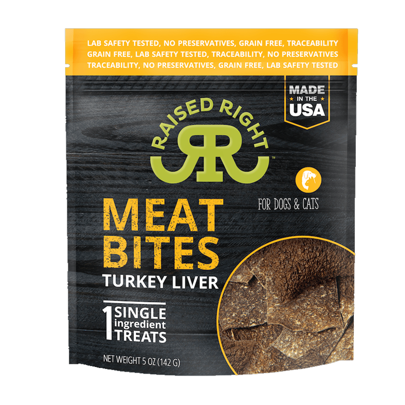 Raised Right - Treats - Meat Bites - Turkey