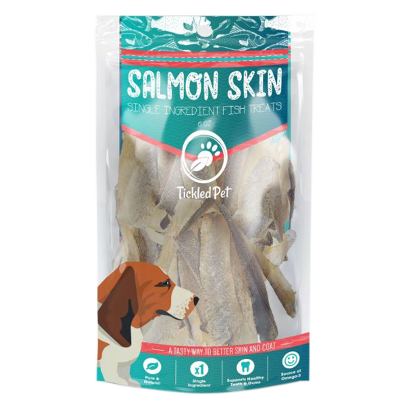Tickled Pet - Dog - Treats - Salmon Skins - 6oz