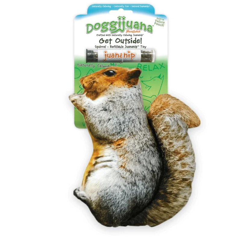 Doggijuana - Juananip - Toy - "Get Outdoors" Squirrel