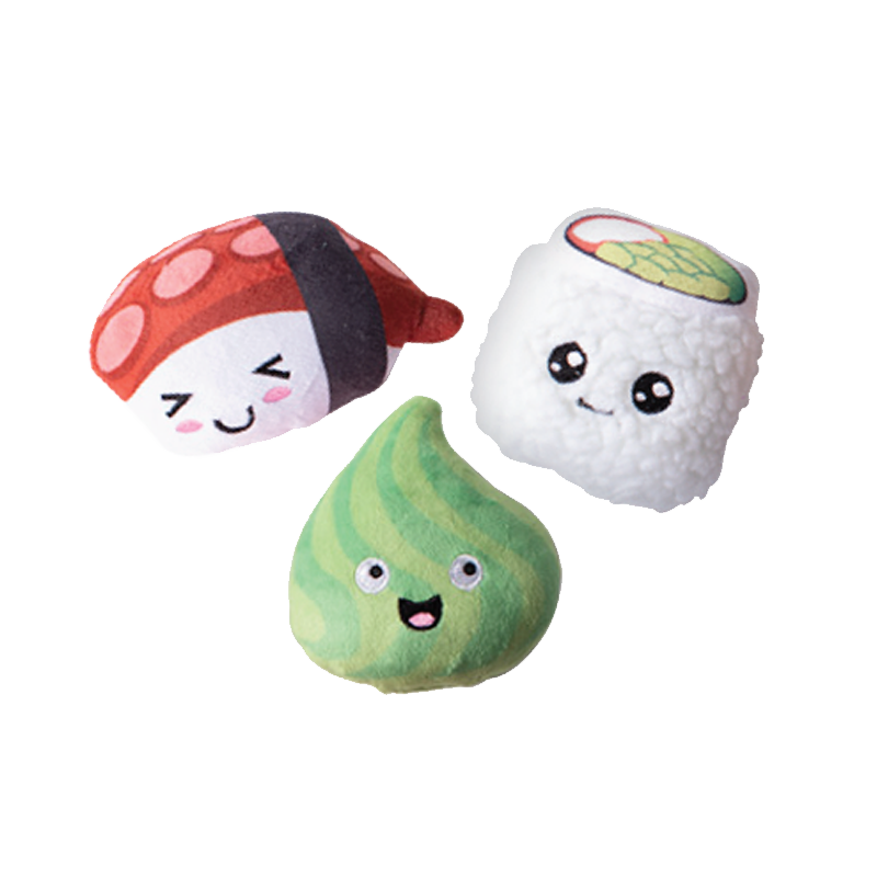 Fringe Studio - Dog - Toy - Plush - Small Dog - Sushiholic - 3pc