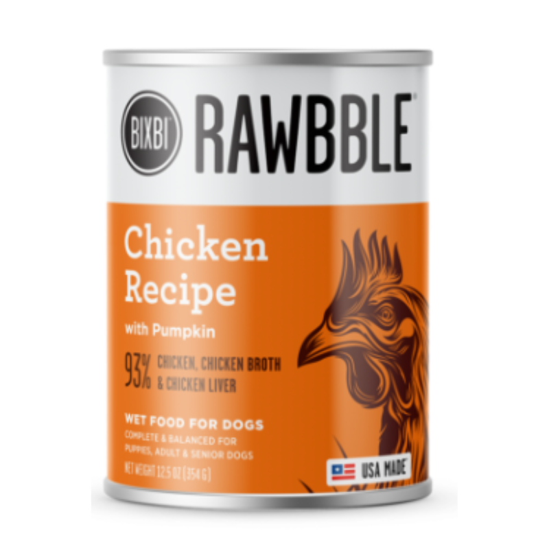BIXBI - Dog - Rawbble - Chicken - Can 12.5oz - case of 12