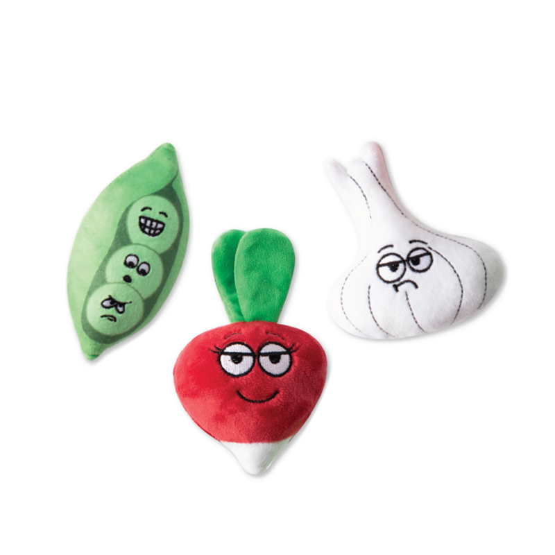 Fringe Studio - Dog - Toy - Plush - Small Dog - Veggies - 3pc