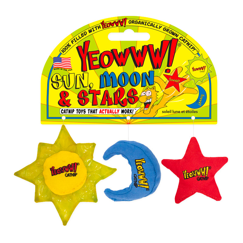 Yeowww! - Catnip - Toy - Sun Moon and Stars 3-Pack