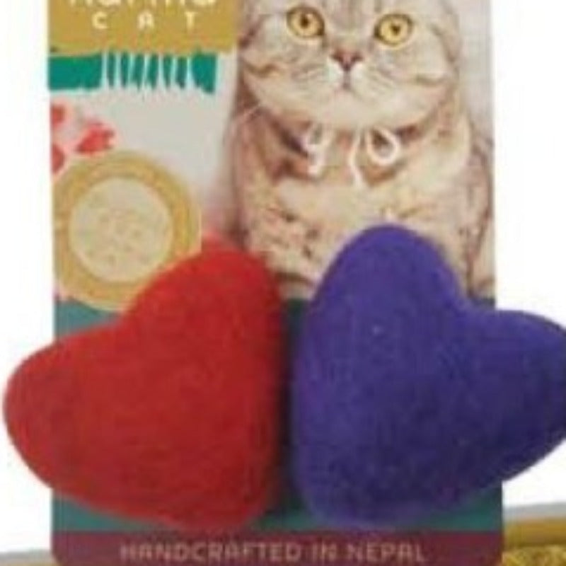 Dharma Dog Karma Cat - Toy - Hearts - 2pk