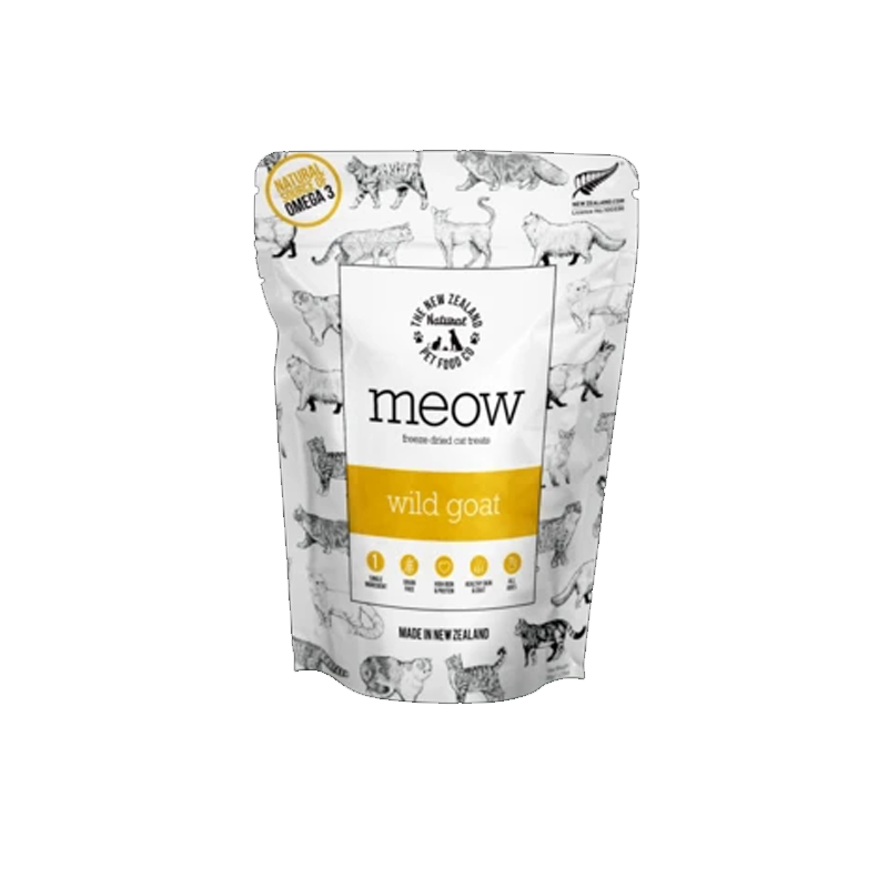 NZ Natural Pet Food Co - Freeze Dried - Treats - Meow - Wild Goat Treats 40g