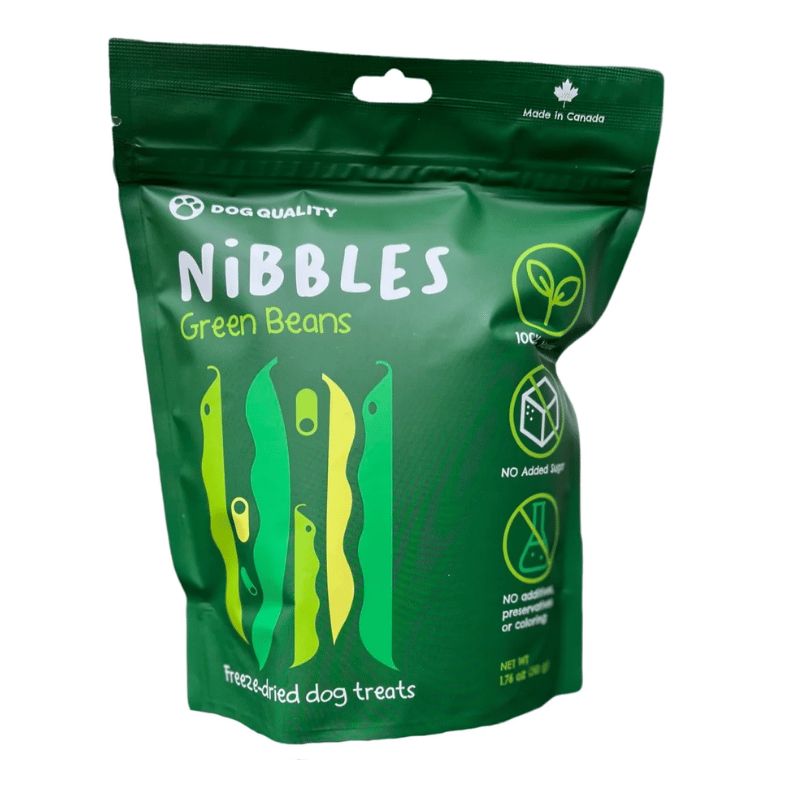 Dog Quality - Nibbles -  Freeze dried -  Green Beans