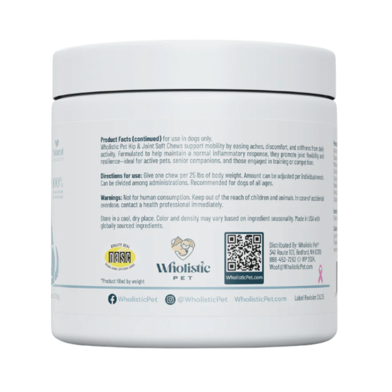 Wholistic Pet - Soft Chews - Hip & Joint