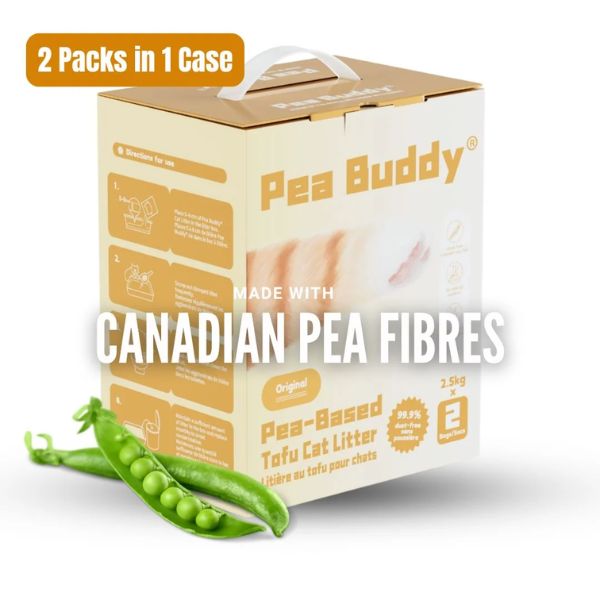ONE FOR PETS - Pea Buddy - Tofu Litter - Original - 2x2.5kg Bags