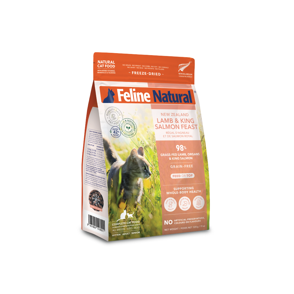 Feline Natural  - Freeze Dried  - Lamb & King Salmon Feast - 800g