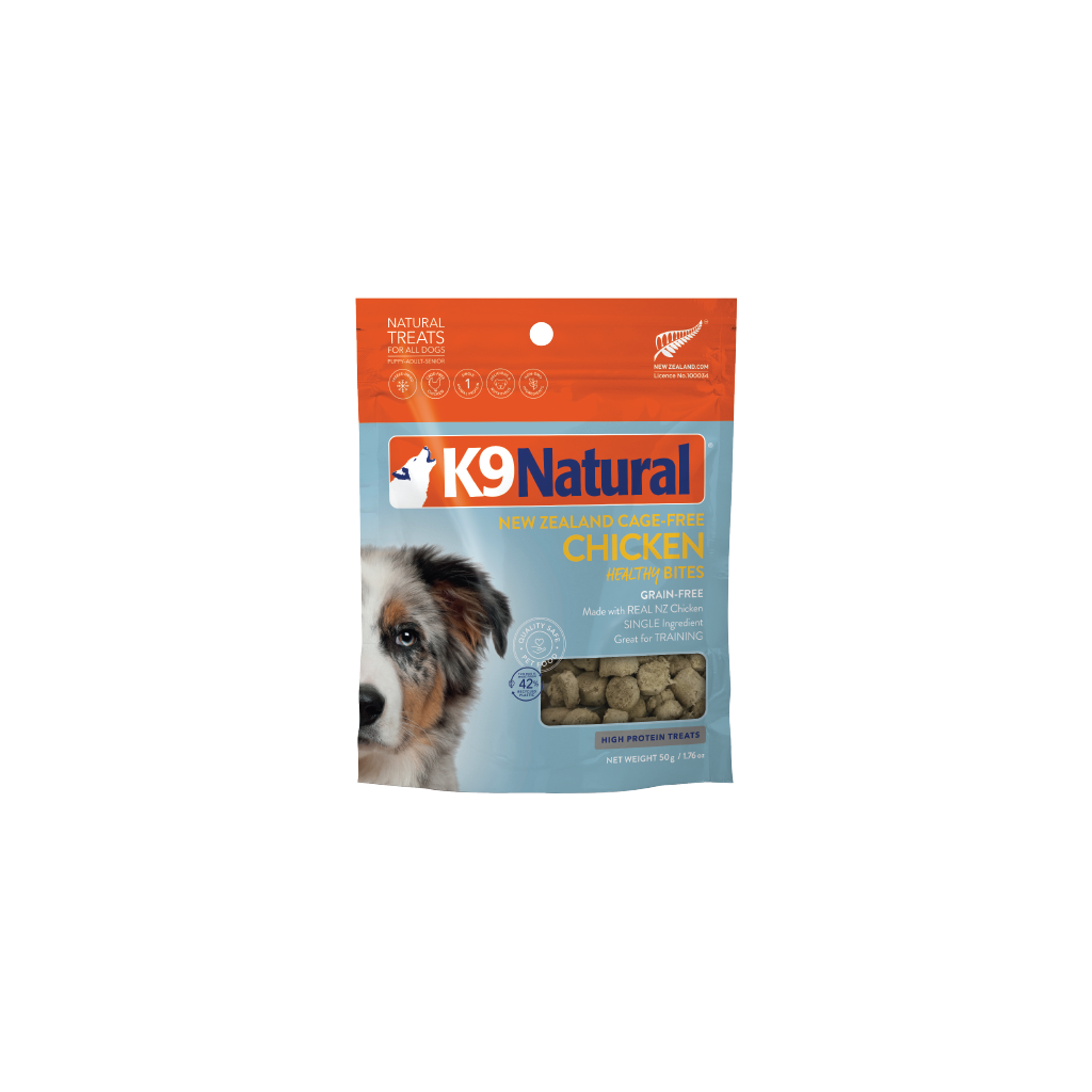 K9 Natural - Freeze Dried - Chicken - Healthy Bites - Treats  50g