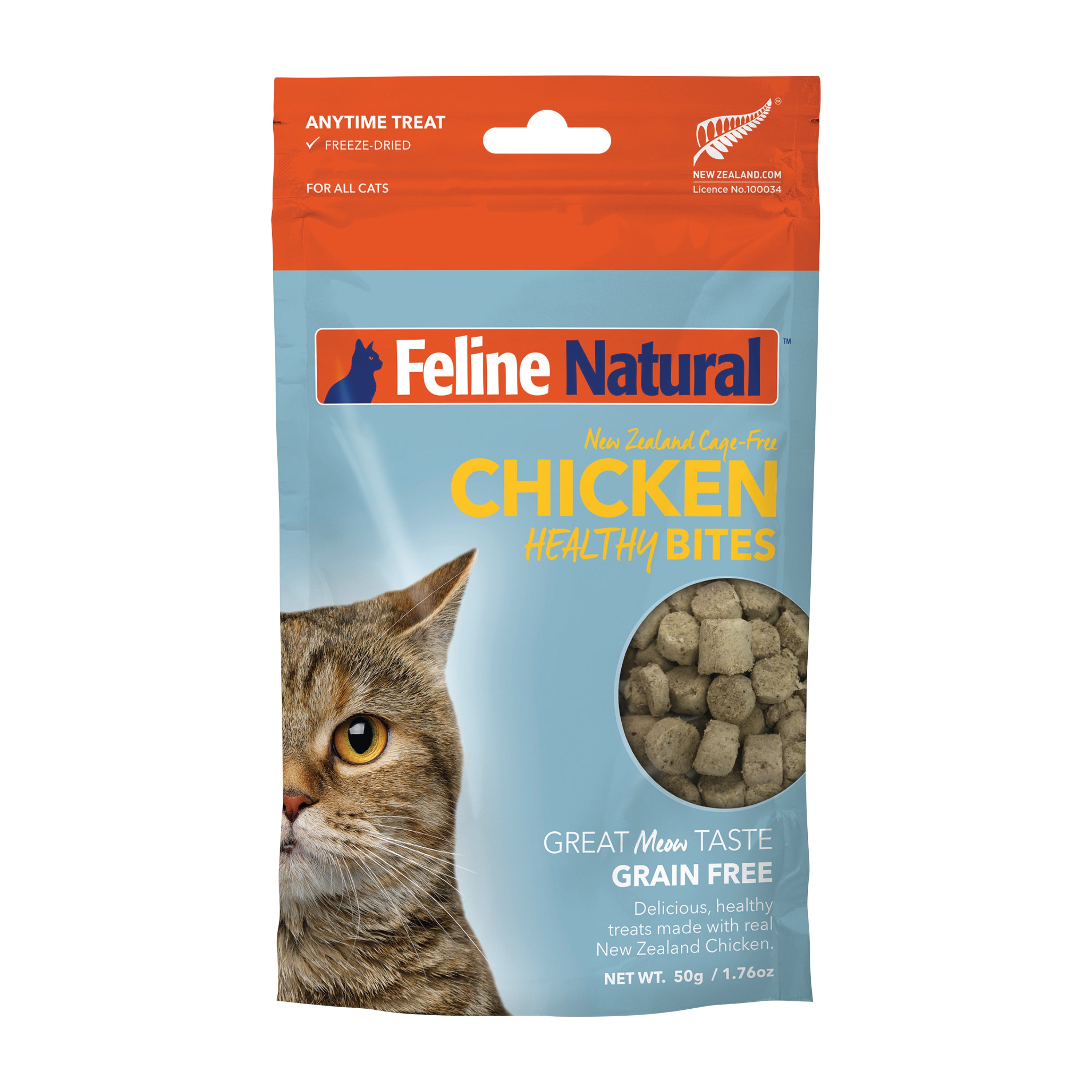 Feline Natural -  Freeze Dried - Chicken - Healthy Bites -  Treats 50g