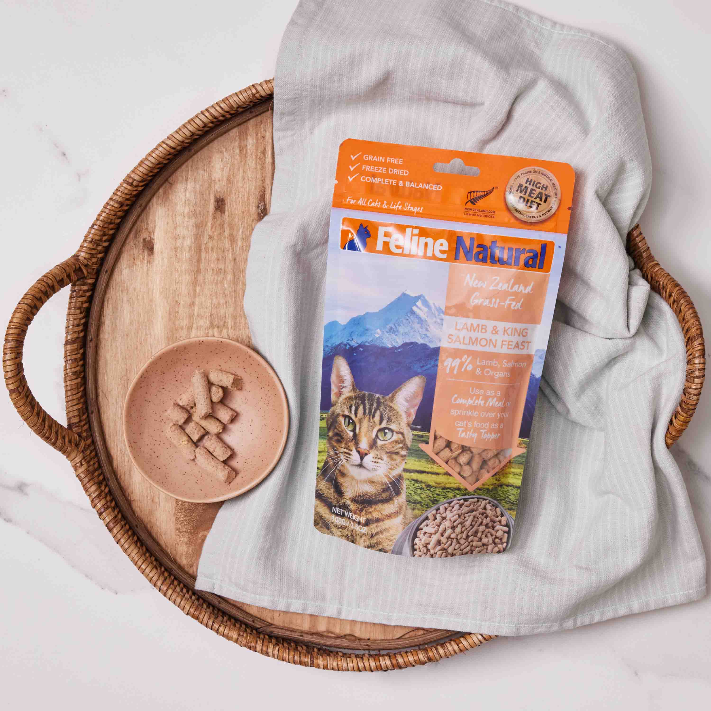 Feline Natural  - Freeze Dried  - Lamb & Salmon Feast