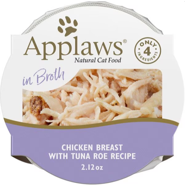 Applaws - Pots - Chicken Breast with Tuna Roe in Broth- 60g - Case/18