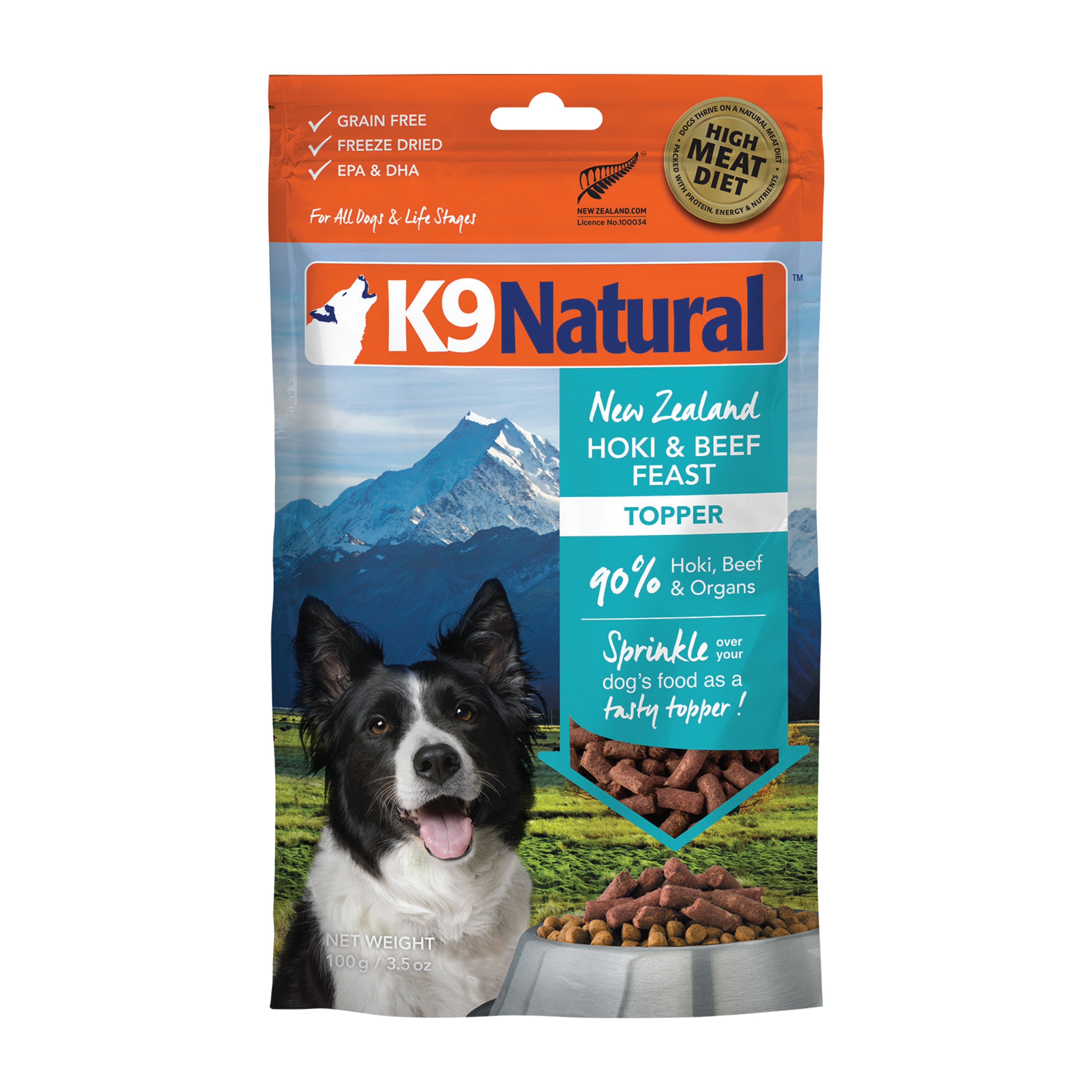 K9 Natural - Freeze Dried - Hoki & Beef Feast