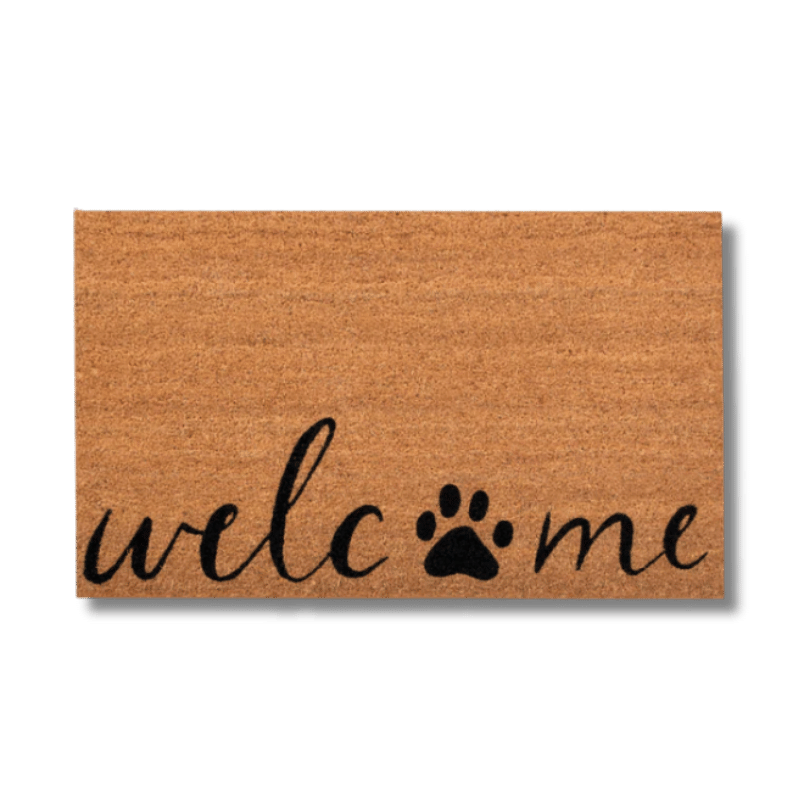 4 Cats & Dogs - Door Mat - Welcome & Paw
