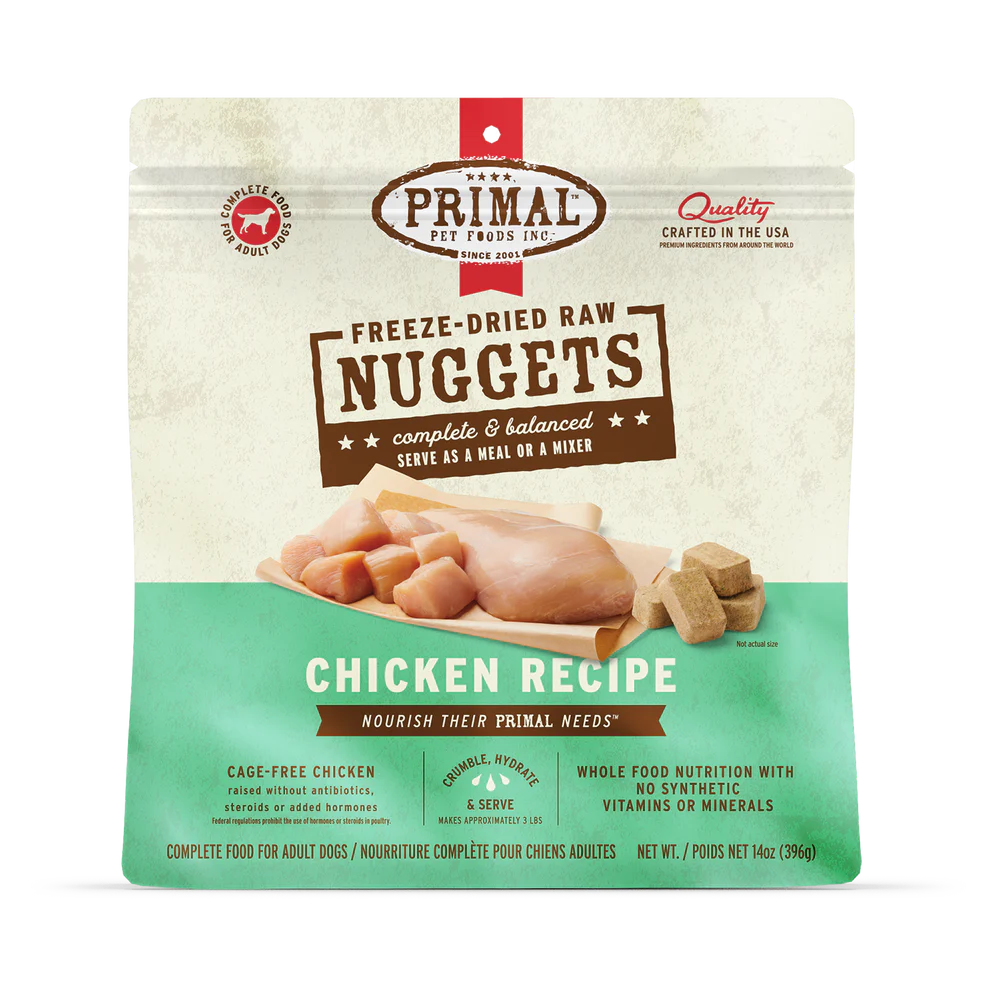 PRIMAL - Canine - Freeze-Dried - Nuggets - Chicken [FEB EXPIRY]