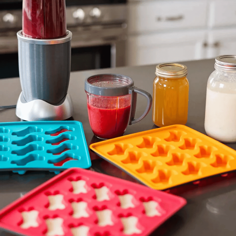 Messy Mutts - Treat Maker - Freeze - Silicone - Framed - Bones - Small