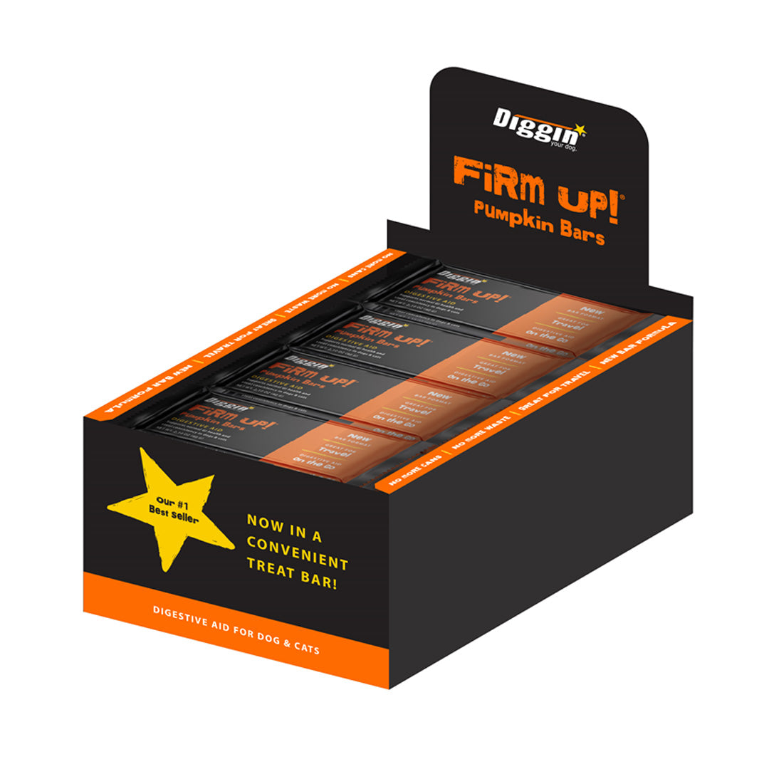 Diggin Your Dog - Firm Up Pumpkin - Bars - Individually Wrapped - Displayer 24 x 2.1oz