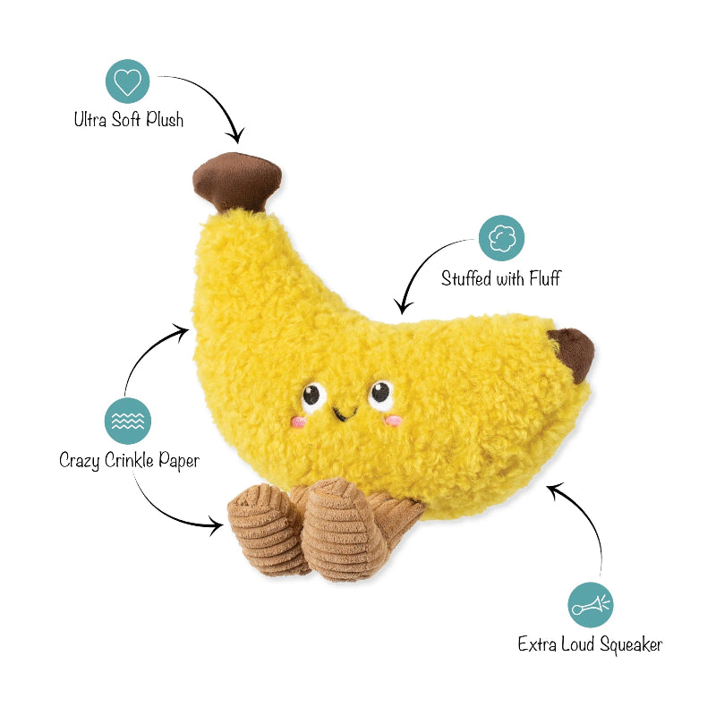 Fringe Studio - Dog - Toy - Plush - Head Over Peels for You