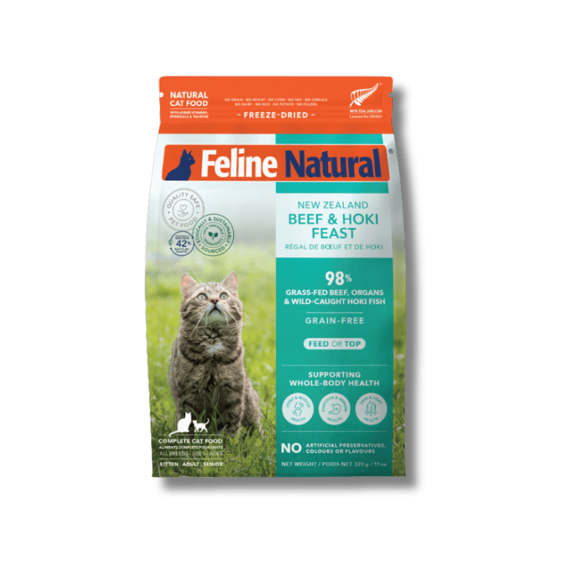 Feline Natural - Freeze-Dried - Beef & Hoki Feast