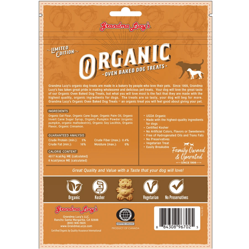 Grandma Lucy's - Organic Baked Treats - Pumpkin Pie - 8oz