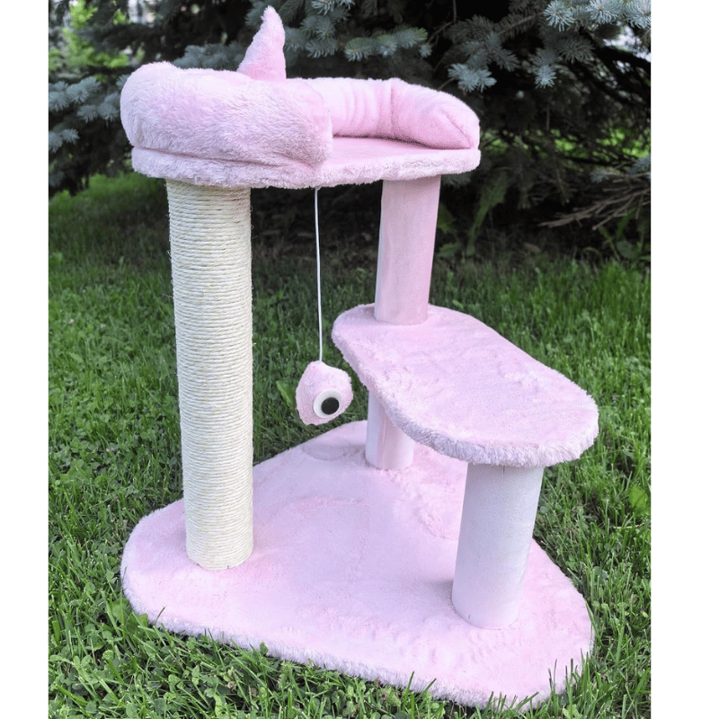 One For Pets - Cat Post - Pink Monster