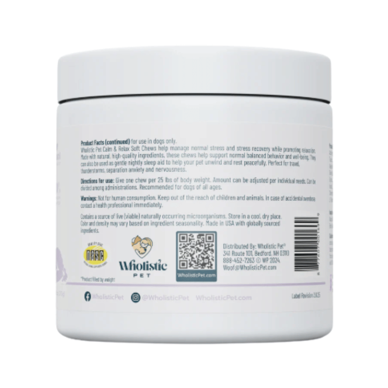Wholistic Pet - Soft Chews - Calm & Relaxed