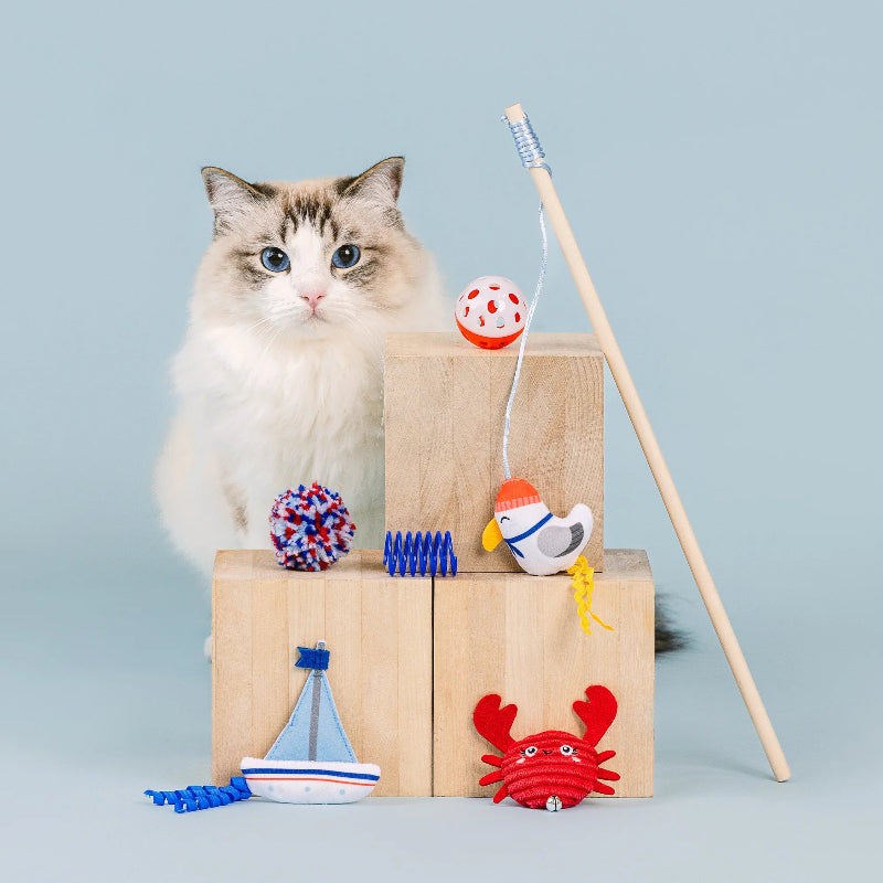 Fringe Studio - Cat - Toy - This Shore Fun - 6pc