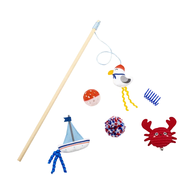 Fringe Studio - Cat - Toy - This Shore Fun - 6pc