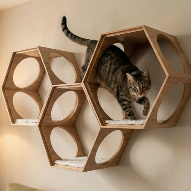4 Cats & Dogs - Suki - cat stool and shelf
