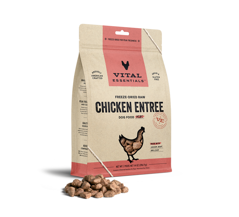 Vital Essentials - Dog Chicken Freeze Dried Mini Nibs - 14 oz