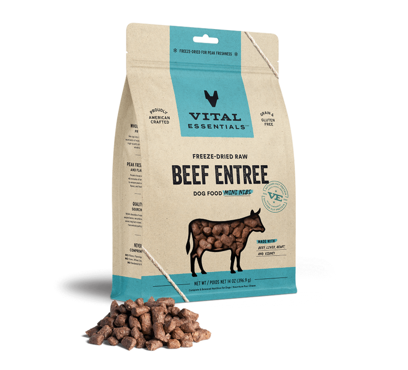 Vital Essentials - Dog Beef Freeze Dried Mini Nibs - 14 oz