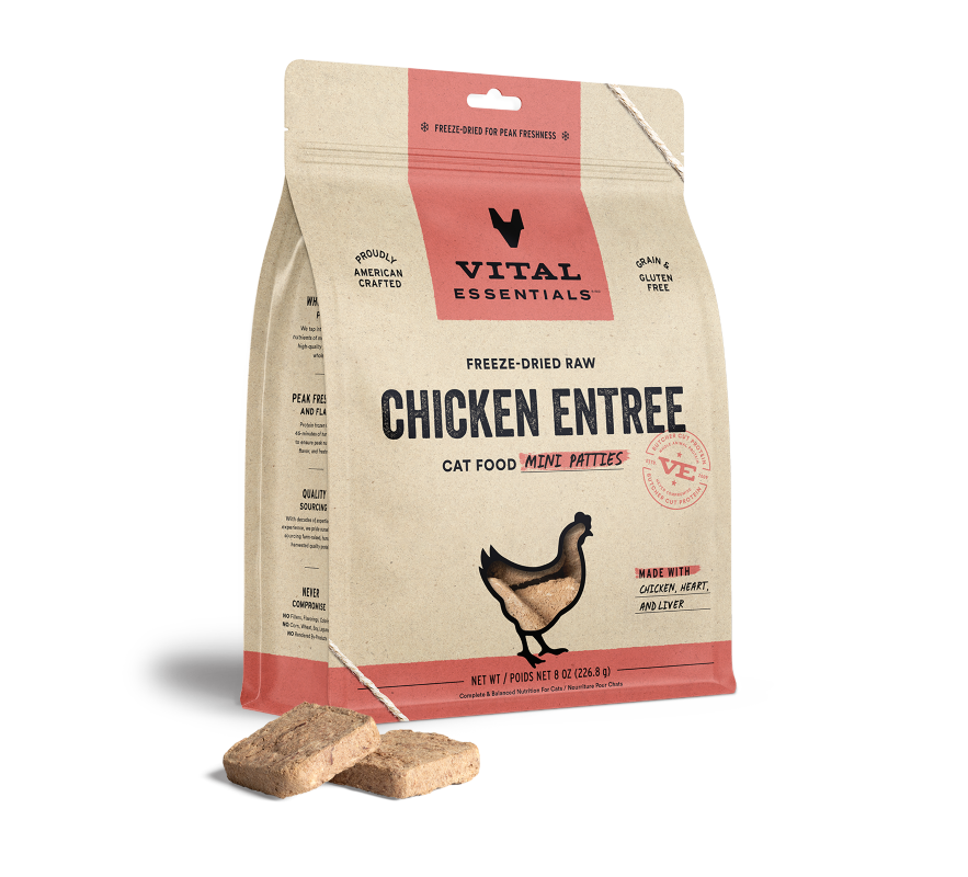 Vital Essentials - Cat GF Freeze Dried Food Chicken Dinner Patties