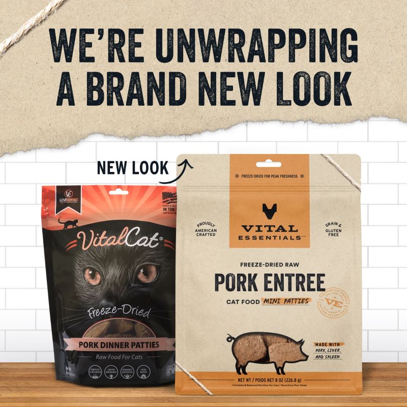 Vital Essentials - Cat GF Freeze Dried Food Pork Dinner Patties [Jun Expiry]