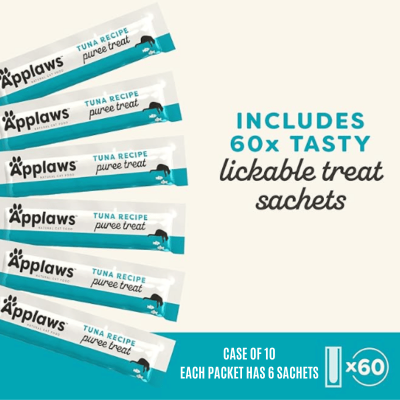 Applaws - Lickable Treat - Puree - Tuna (Cat) - (14g x 6) - Case of 10