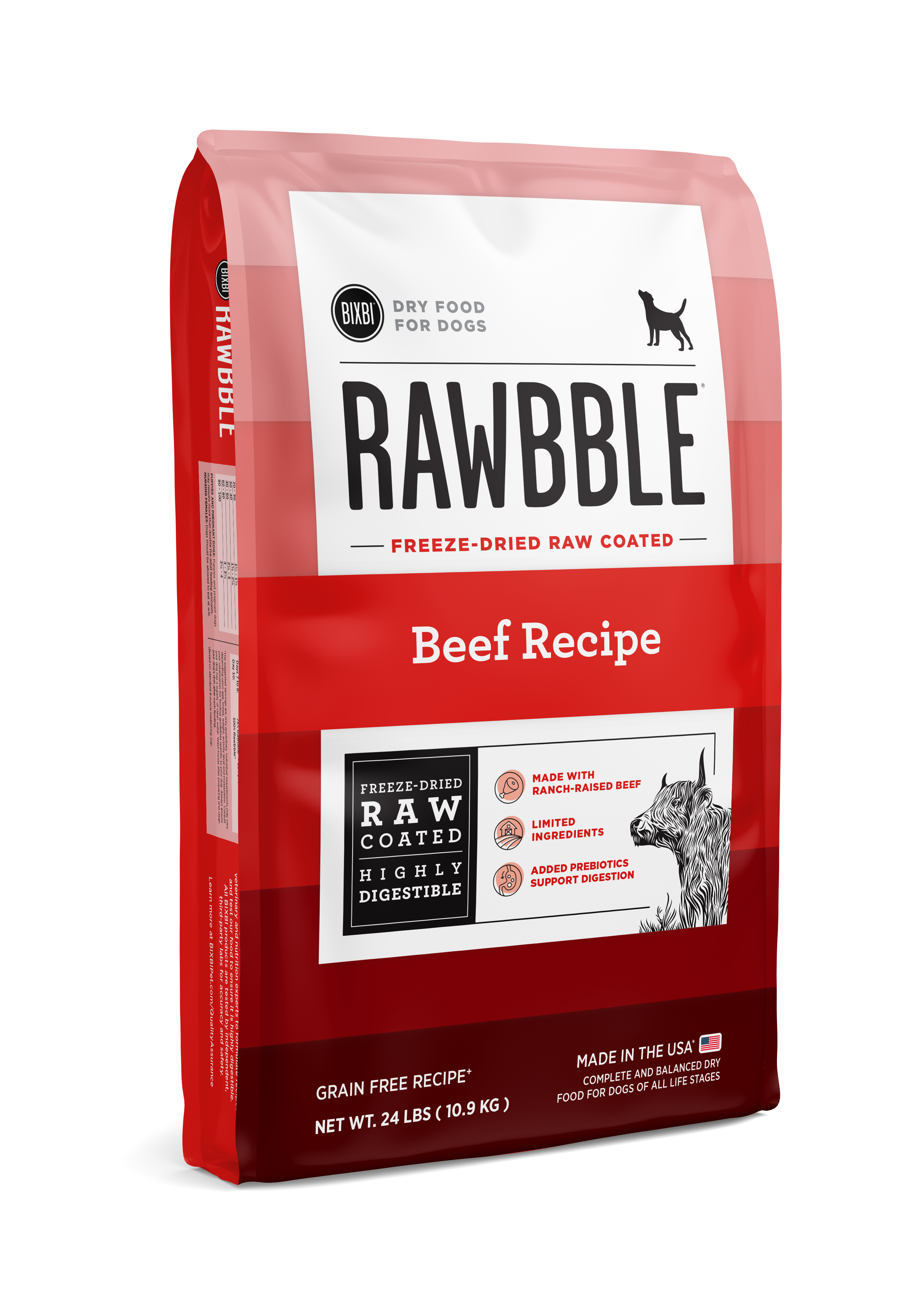 BIXBI - Dry - Rawbble - Beef - 24 lbs