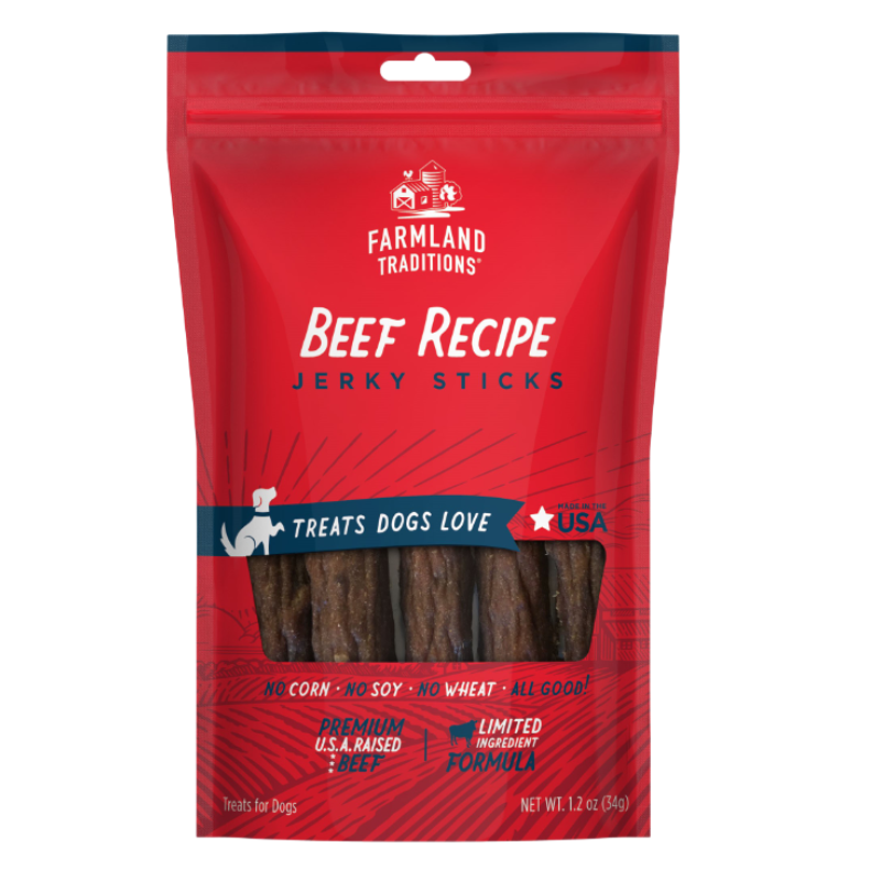 Farmland Traditions -  Treats - Simple Snacks - Beef Sticks - 6oz