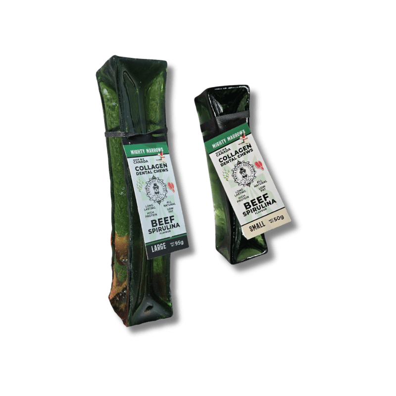 Wag & Bright - Mighty Marrows - Collagen Dental Chews - Spirulina Beef