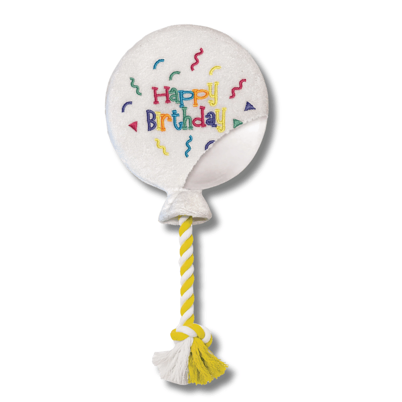 FoufouBRANDS - Birthday Balloon Squeakies - White