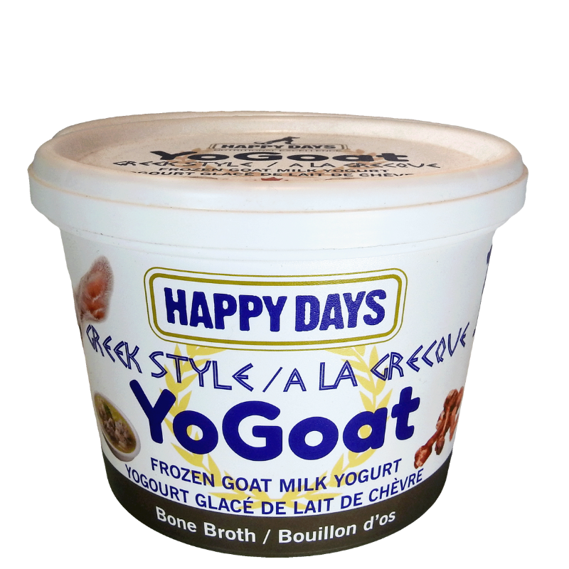 Happy Days - YoGoat Goat Milk Yogurt Bone Broth -(Case of 6) x 475g