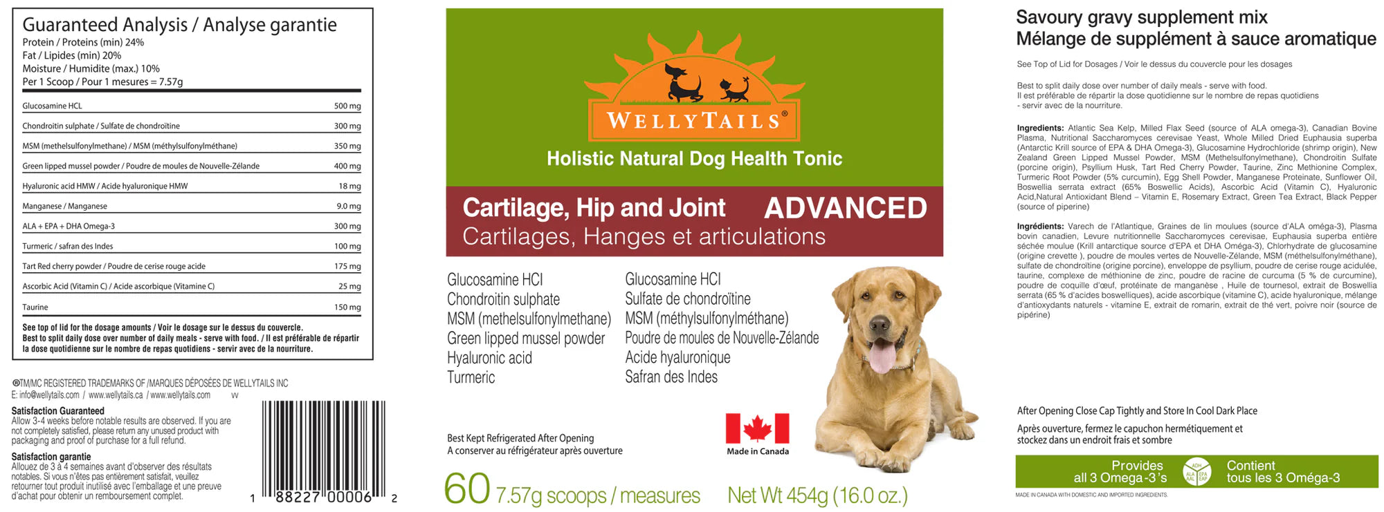 Welly Tails - Cartilage, Hip and Joint - ADVANCED 1.38kg