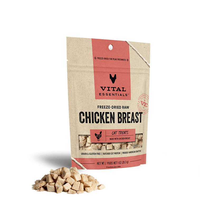 Vital Essentials - Cat GF Freeze-Dried Chicken Breast Treats - 1 oz