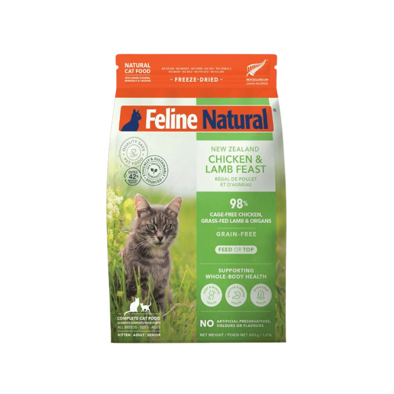 Feline Natural - Freeze Dried - Chicken & Lamb Feast 800g - PRE ORDER