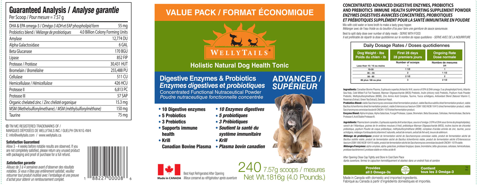 Welly Tails - Digestive Enzymes & Probiotics Advanced