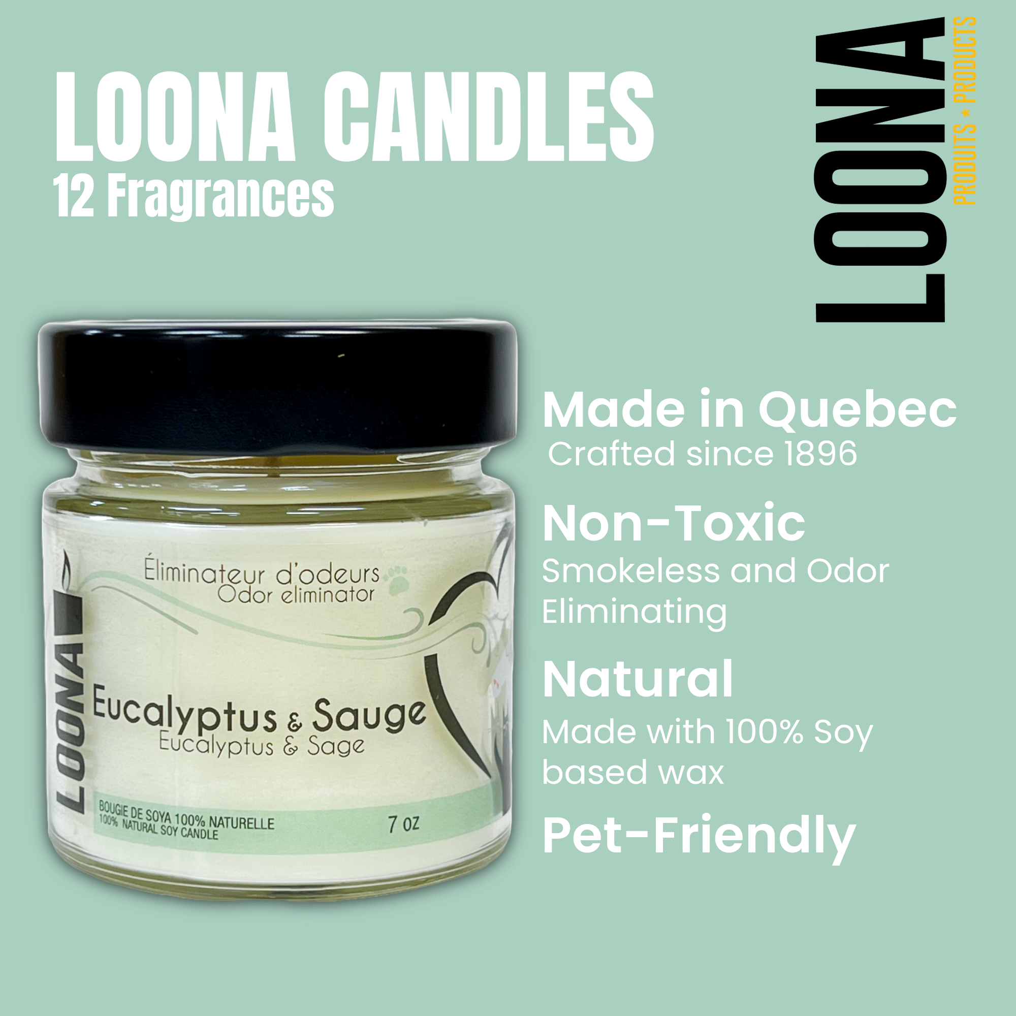 LOONA - Candle - Eucalyptus & Sage